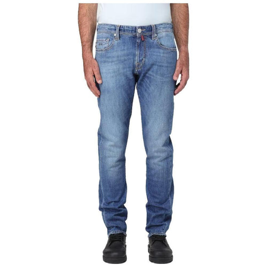 Tramarossa Blue Cotton Men's Jeans Tramarossa Slate Gray