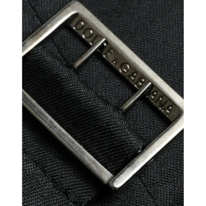 Dolce & Gabbana Black Wool Waistcoat Dress Formal Vest