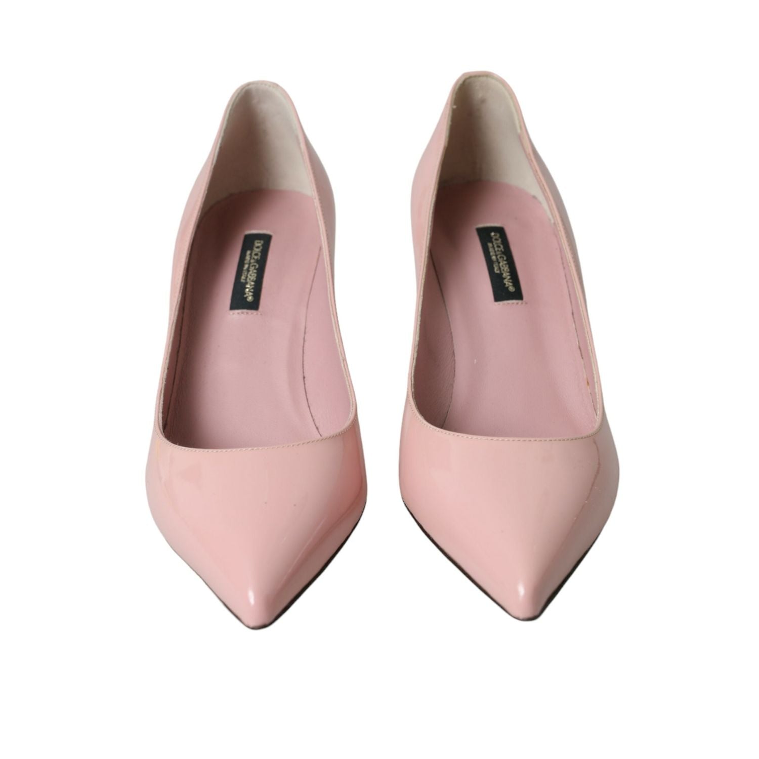 Dolce & Gabbana Light Pink Patent Leather Heels Pumps Shoes