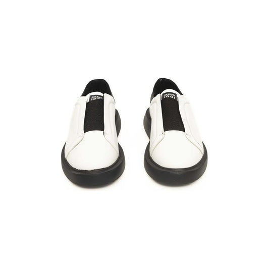 Cerruti 1881 White Calfskin Men Sneaker Cerruti 1881 White Smoke