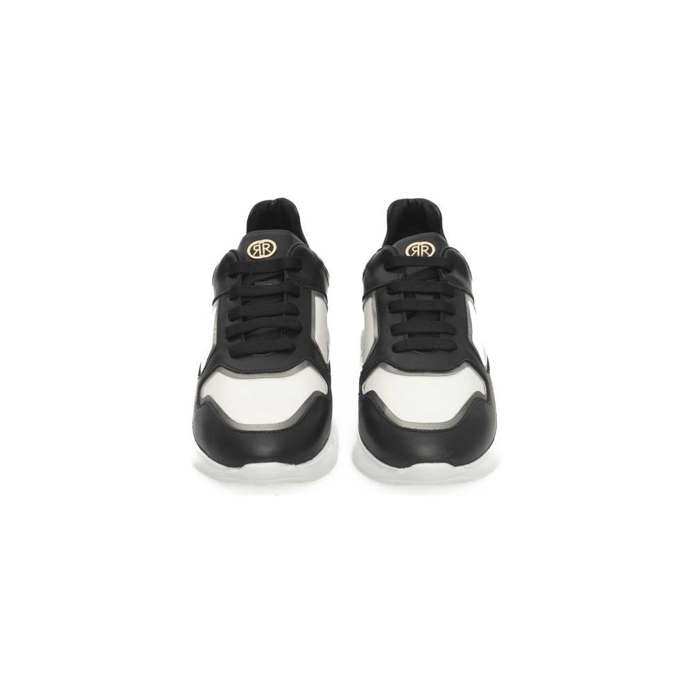 Cerruti 1881 Black And White Cowhide Sneaker