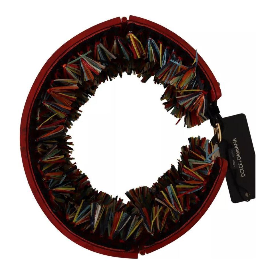 دولتشي آند غابانا حزام كاريتو واسع الخصر مزين بالزهور متعدد الألوان