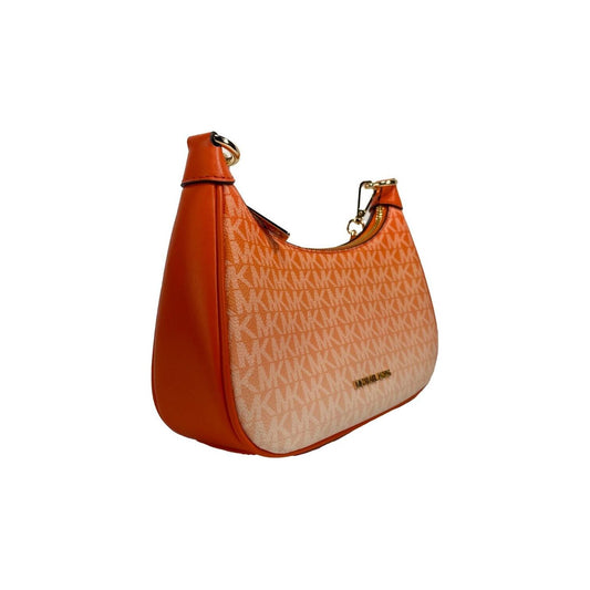 Michael Kors Cora Medium PVC Zip Pouchette Crossbody Bag Michael Kors Chocolate