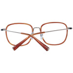 Ted Baker Brown Men Glasses Frame, full-rim metal rectangle, 51-17-140 size, with demo plastic lenses, includes branded case.