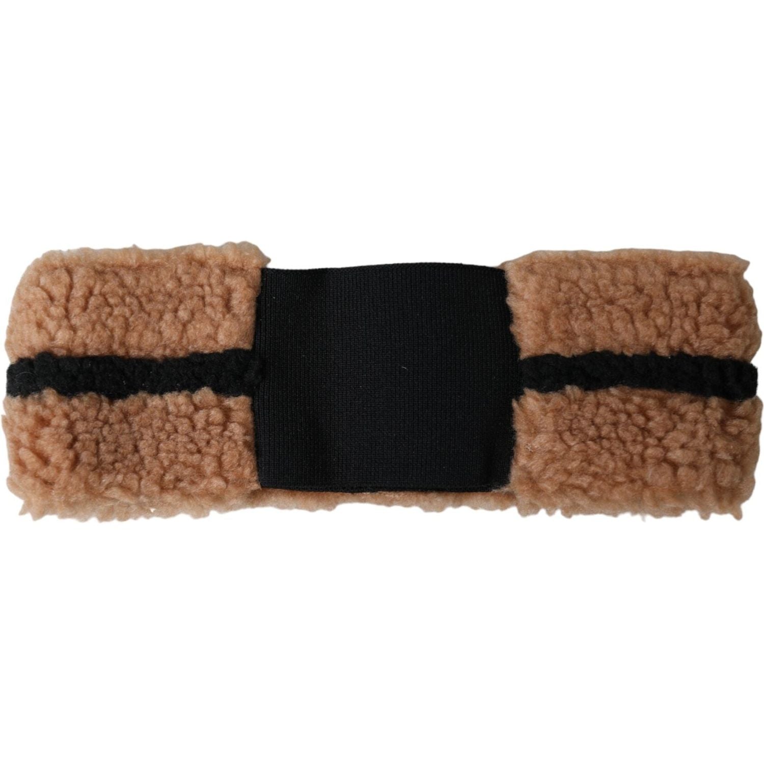 قبعة من الصوف البني والأسود من دولتشي آند غابانا للرجال