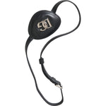 Dolce & Gabbana Black Calfskin Leather Metal DG Logo Eye Patch