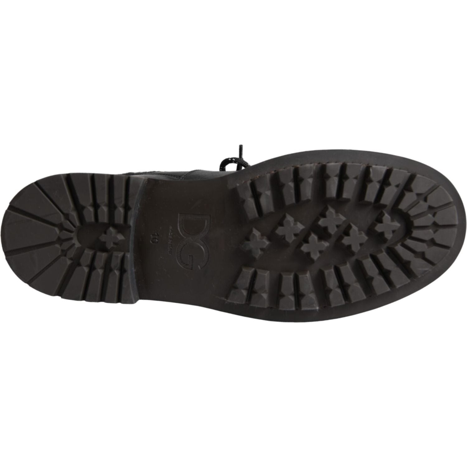 حذاء بيرنيني من الجلد الأسود من دولتشي آند غابانا