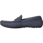 Dolce & Gabbana Blue Calf Leather Slip On Moccasin Shoes MV5690-41.5