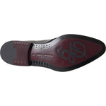 Dolce & Gabbana Black Leather Derby Formal Dress Men Shoes MV5699-39