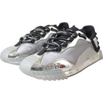 Dolce & Gabbana Silver Black Nylon NS1 Low Top Sneakers Men Shoes MV5711-42
