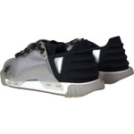 Dolce & Gabbana Silver Black Nylon NS1 Low Top Sneakers Men Shoes MV5754-41.5