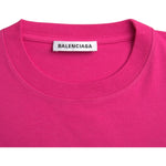 Balenciaga Pink Cotton Crew Neck Short Sleeves Tee Top T-shirt TSH85044-S