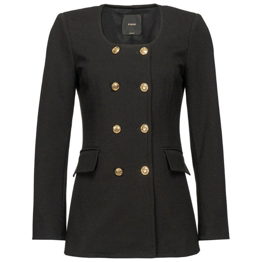 PINKO Black Viscose Suits & Blazer PINKO Dark Slate Gray