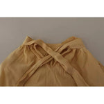 Dolce & Gabbana Mustard Ascot Collar Shirt Silk Blouse Top TSH7466-40