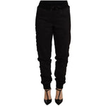 Dolce & Gabbana Black Jogger Women Polyester Pants
