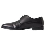 Dolce & Gabbana Black Leather Derby Formal Dress Men Shoes MV5615-41