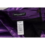 Dolce & Gabbana Purple Shining Men Casual Pants PAN74275-44
