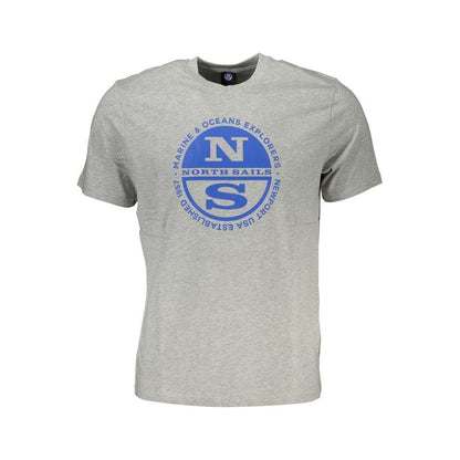 North Sails Gray Cotton T-Shirt