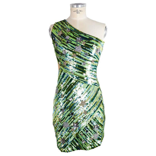 Elisabetta Franchi Green Polyamide Women Dress EL-8376-IT38|XS