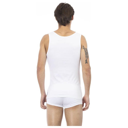 Bikkembergs White Cotton Men's Tank Top