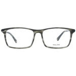 Alt Tag: Police Gray Men Glasses Frame with full-rim style, metal and plastic material, and size 54-16-145, includes branded case.