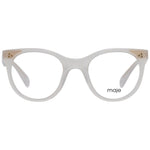Maje White Women Glasses Frame in plastic butterfly style with full-rim design, 48-21-140 size, includes branded case, demo lenses.