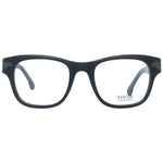 Lozza Black Unisex Glasses Frame - Full-rim trapezium style, plastic material, demo lenses. Frame dimensions: 50-21-140.