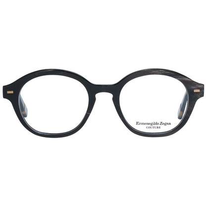 Ermenegildo Zegna Brown Horn Glasses (Frames)