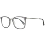 Police Gray Men Glasses Frame, full-rim square style, metal and plastic, 51-19-140, grey color, includes branded case.