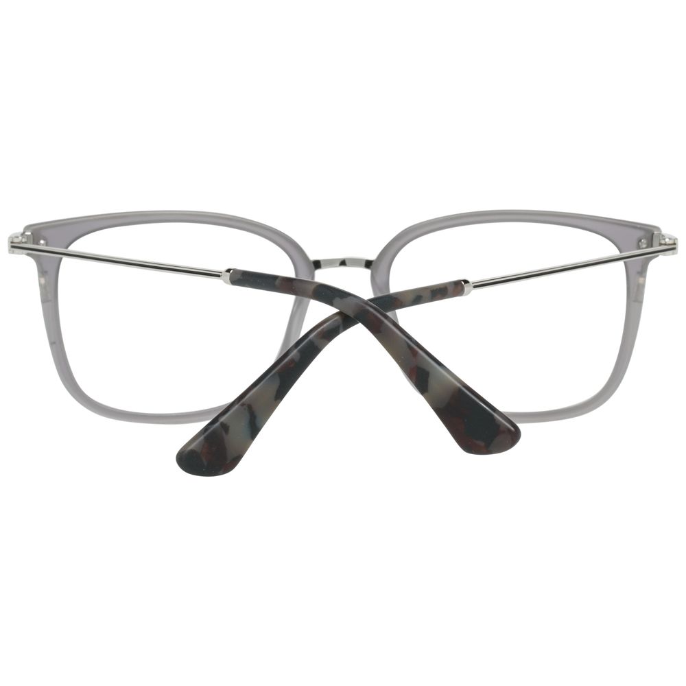 Police Gray Men Glasses Frame in metal and plastic with full-rim square style, lens width 51mm, bridge 19mm, temples 140mm, including branded case.