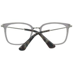 Police Gray Men Glasses Frame in metal and plastic with full-rim square style, lens width 51mm, bridge 19mm, temples 140mm, including branded case.