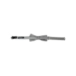 Dolce & Gabbana Gray Silk Polka Dot Adjustable Neck Men Papillon Bow Tie FT3895