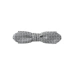 Dolce & Gabbana Gray Silk Polka Dot Adjustable Neck Men Papillon Bow Tie FT3907