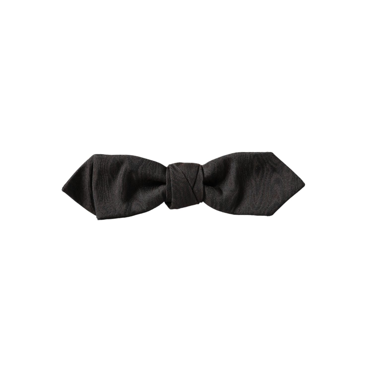 Dolce & Gabbana Black Silk Adjustable Neck Men Bow Tie