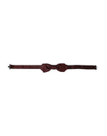 Dolce & Gabbana Red Silk Fantasy Adjustable Neck Men Bow Tie FT3937