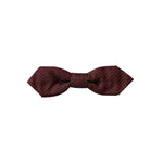Dolce & Gabbana Red Silk Fantasy Adjustable Neck Men Bow Tie FT3937