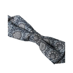 Dolce & Gabbana Gray Silk Patterned Adjustable Neck Men Bow Tie FT3953