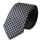 Dolce & Gabbana Black 100% Silk Patterned Adjustable Men Tie KRA3302