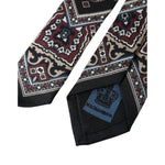 Dolce & Gabbana Black Printed 100% Silk Adjustable Men Tie KRA3320