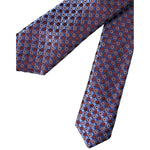 Dolce & Gabbana Blue Purple Patterned Silk Adjustable Men Tie KRA3325