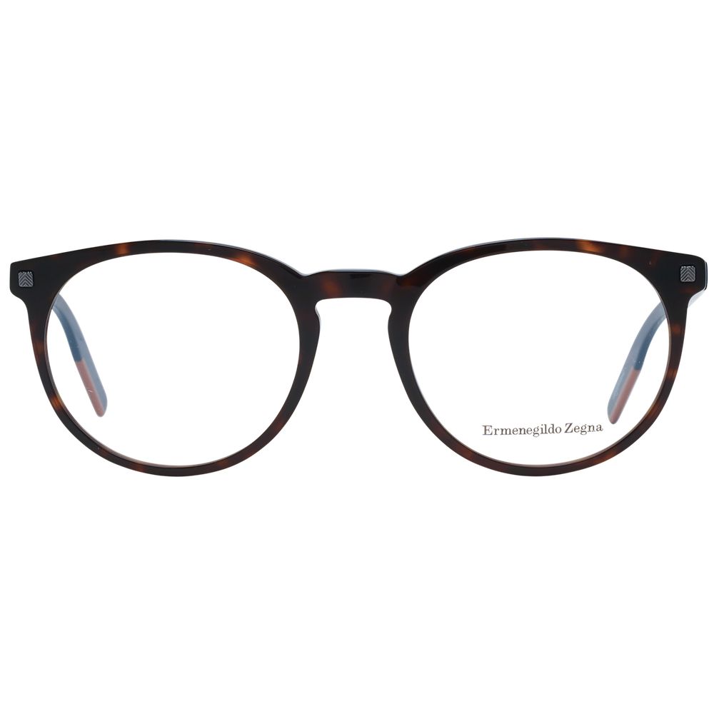 Ermenegildo Zegna Brown Plastic Glasses (Frames)