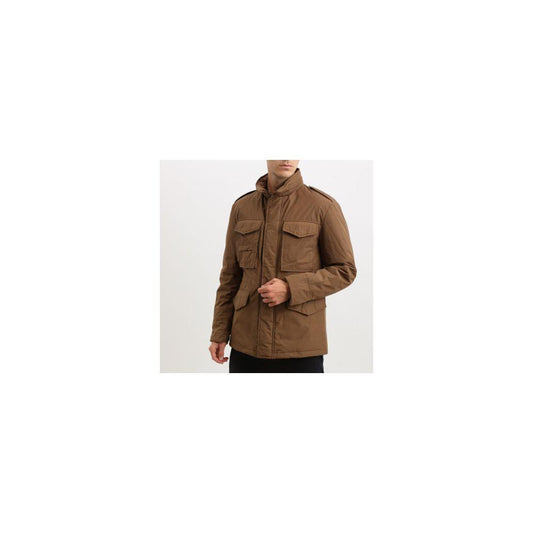 Add Brown Polyester Jacket AD-13436-IT50 | M-L