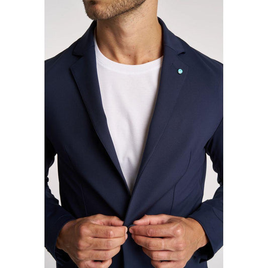 People Of Shibuya Blue Polyester Jacket People Of Shibuya Dark Slate Gray