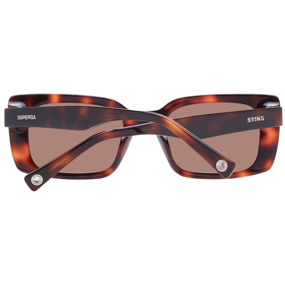Sting Brown Acetate & Plastic Sunglasses