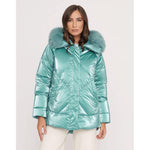 People Of Shibuya Light Blue Polyester Women Jacket PE-13567-IT42|M