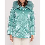 People Of Shibuya Light Blue Polyester Women Jacket PE-13567-IT42|M