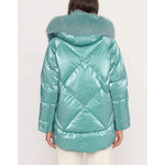 People Of Shibuya Light Blue Polyester Women Jacket PE-13567-IT42|M