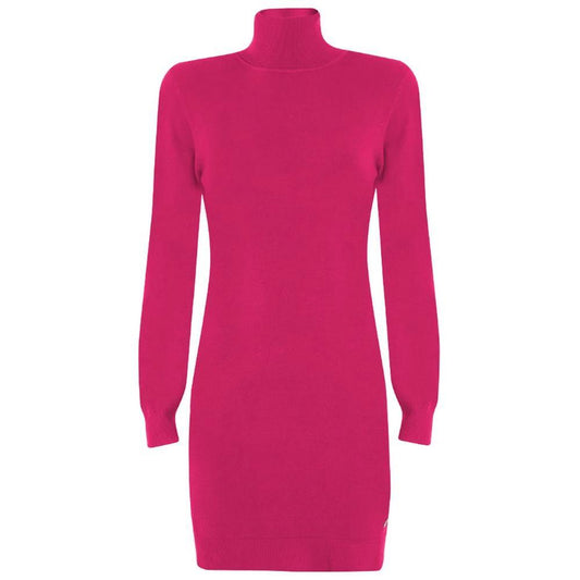Yes Zee Fuchsia Viscose Dress YE-13722-XS