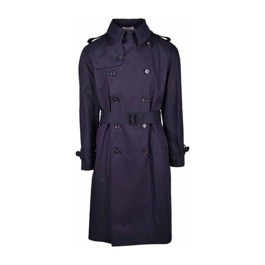 Aquascutum Blue Cotton Jacket Aquascutum Dark Slate Gray