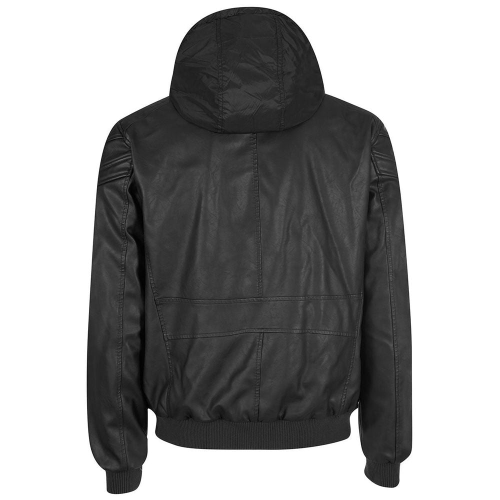 Yes Zee Black Polyethylene Men's Jacket